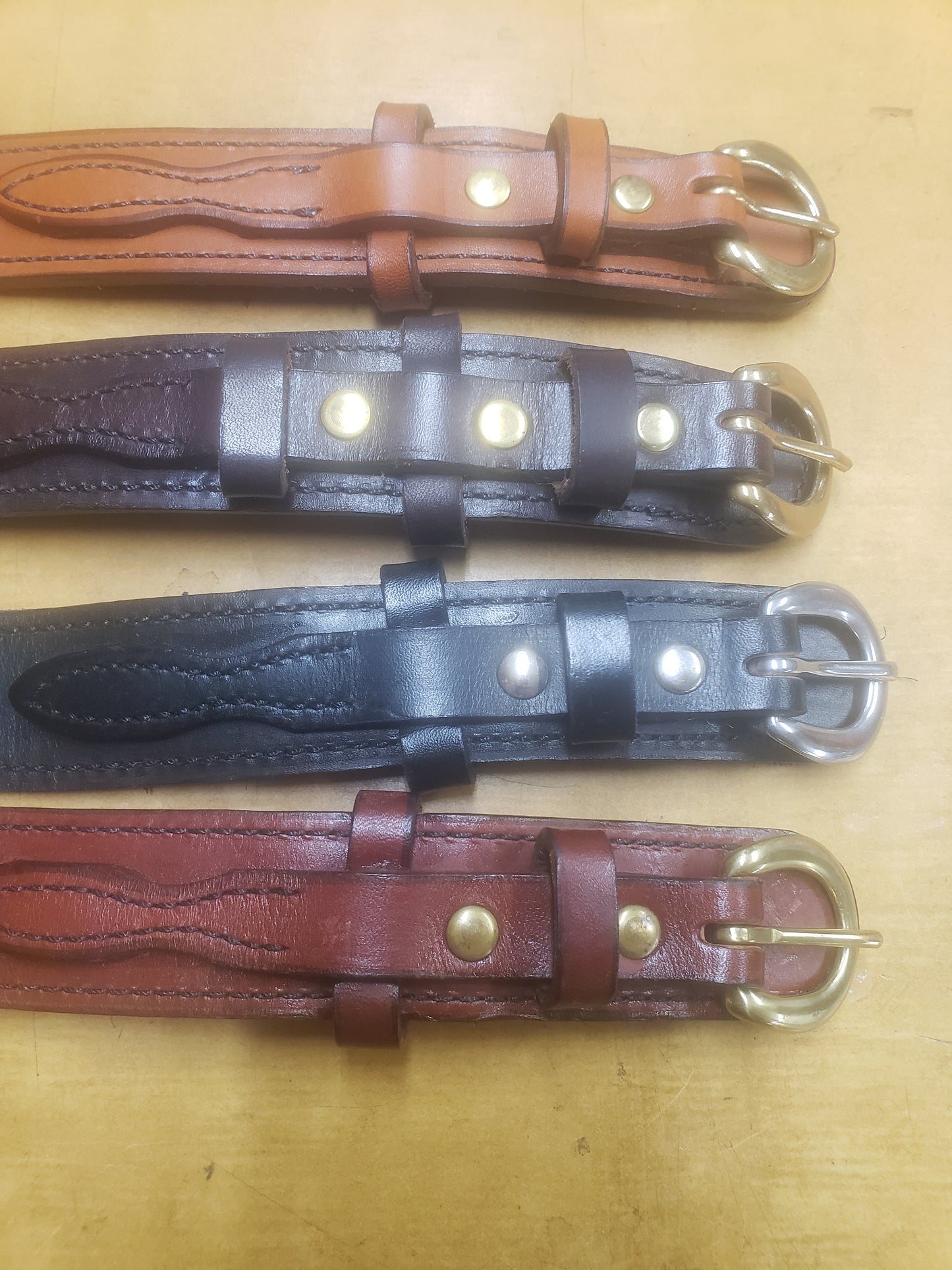 1 1/2" WIDE AMISH HAND MADE RANGER BELTS