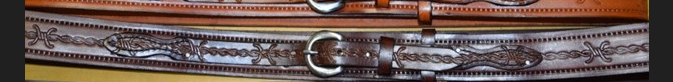 1 1/2" WIDE HAND MADE RANGER BELTS barbwire embossed (Copy)
