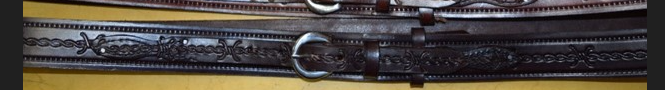1 1/2" WIDE HAND MADE RANGER BELTS barbwire embossed (Copy)