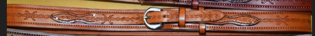 1 1/2" WIDE HAND MADE RANGER BELTS barbwire embossed (Copy)